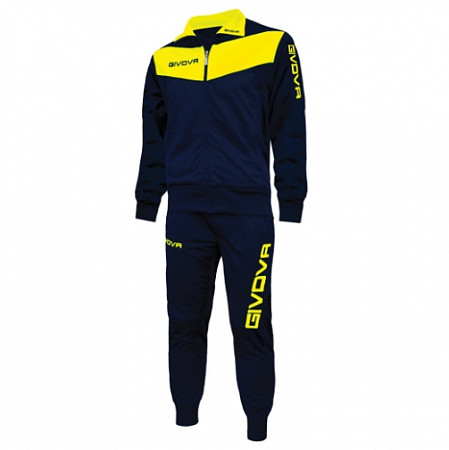 Спортивный костюм для мужчин Givova Visa TR018 blue/yellow