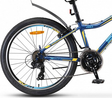 Велосипед Stels Navigator 410 V V010 24" (2019) Blue/Yellow