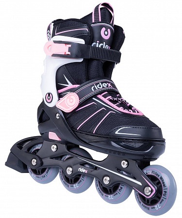 Роликовые коньки раздвижные Ridex Halo pink