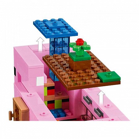 На картинке изображен Конструктор LEGO Дом-свинья 21170 Конструктор LEGO Дом-свинья 21170