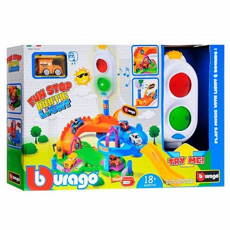 Паркинг Bburago с музыкальным светофором (18-30111)
