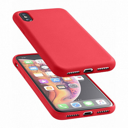 Чехол Cellularline для IPhone XS Max SENSATIONIPHX65R red
