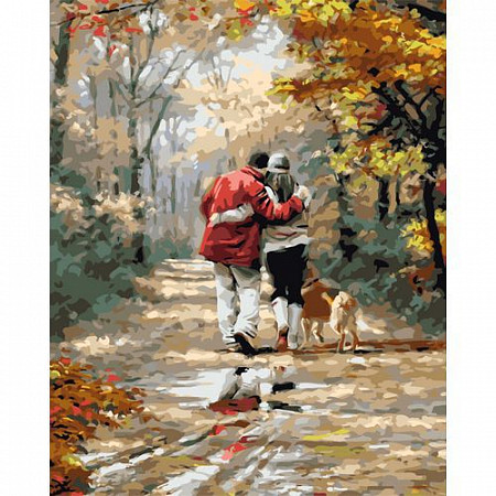 Картина по номерам Picasso Осенняя прогулка PC4050173