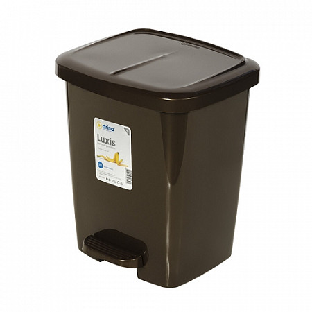 Контейнер Drina для мусора с педалью Luxis 25 л 10314 chocolate