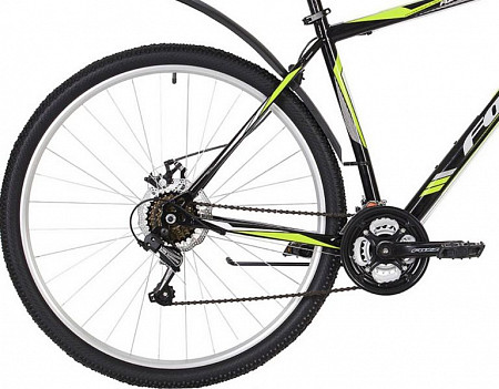 На картинке изображен Велосипед Foxx Aztec D 29" (2019) Black/Green Велосипед Foxx Aztec D 29" (2019) Black/Green