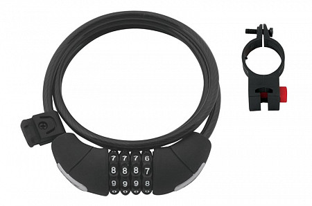 Замок Force Lux с креплением 49115 black