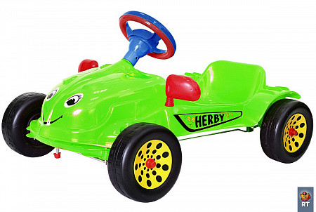 Машинка педальная RT Herbi ОР09-901 green