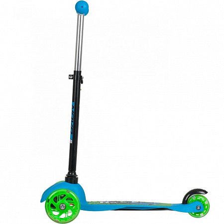 Самокат-кикборд Novatrack Disco-kids Print 120H.DISCOKIDS.SGBL20 black/green/blue