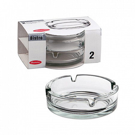 Пепельница Pasabahce Бистро 10,7 см 2 шт 54036