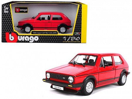 Коллекционная машина Bburago 1:24 Volkswagen Golf Mk1 GTI 1979 (18-21089) red