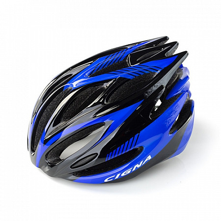 Велошлем Cigna WT-029 grey/black/blue