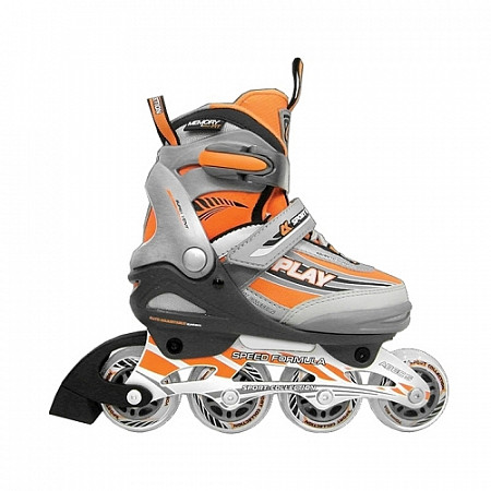 Роликовые коньки Спортивная коллекция Play orange