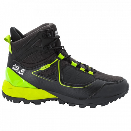 Водонепроницаемые кроссовки мужские Jack Wolfskin Cascade Hike Xt Texapore Mid M black / lime