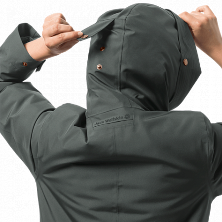 Пальто женское Jack Wolfskin Monterey Bay Coat greenish grey