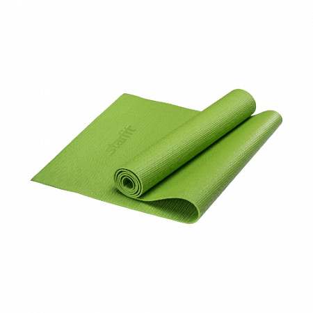 Гимнастический коврик для йоги, фитнеса Starfit FM-101 PVC green (173x61x0,4)