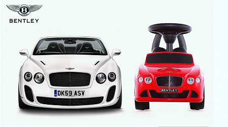 Каталка-автомобиль RT Bentley с музыкой red