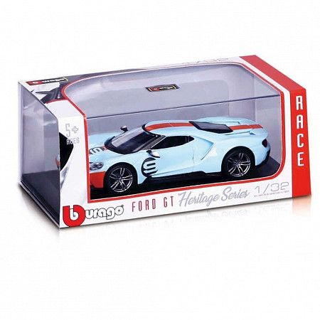 Машинка Bburago 1:32 2019 Ford GT Heritage Edition (18-41164)