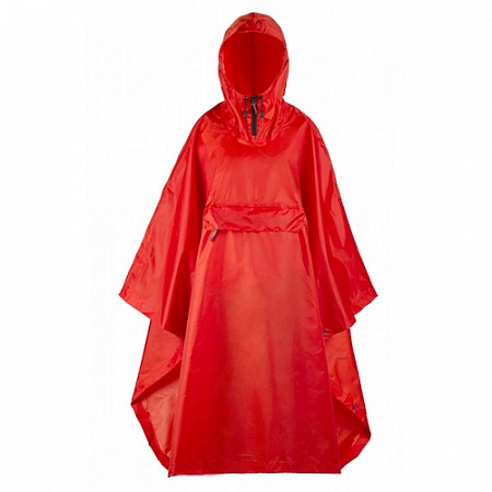 На картинке изображен Накидка от дождя RedFox Poncho Plus 1300 red Накидка от дождя RedFox Poncho Plus 1300 red
