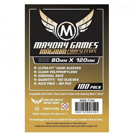 Протекторы для карт Mayday Games Стандарт 80x120 мм