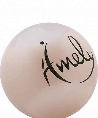 Мяч для художественной гимнастики Amely AGB-301 15 см pearl