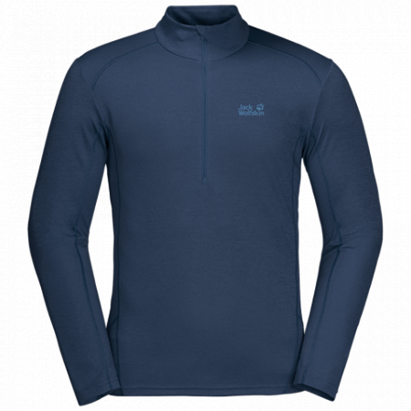 Пуловер мужский Jack Wolfskin Sky Range Halfzip M dark indigo