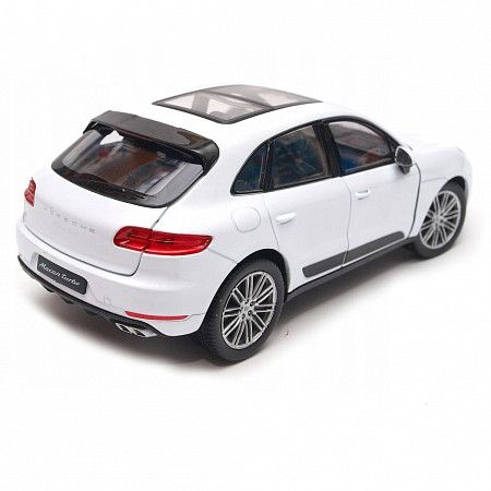 На картинке изображен Машинка Bburago 1:24 Porsche Macan (18-21077) white Машинка Bburago 1:24 Porsche Macan (18-21077) white