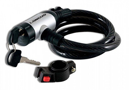 Велозамок с креплением Longus Extreme 12/900 мм (Silver) 3550005