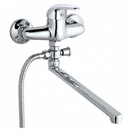 На картинке изображен Смеситель для ванны с плоским изливом G.Lauf D40 KLO6-A149 Смеситель для ванны с плоским изливом G.Lauf D40 KLO6-A149