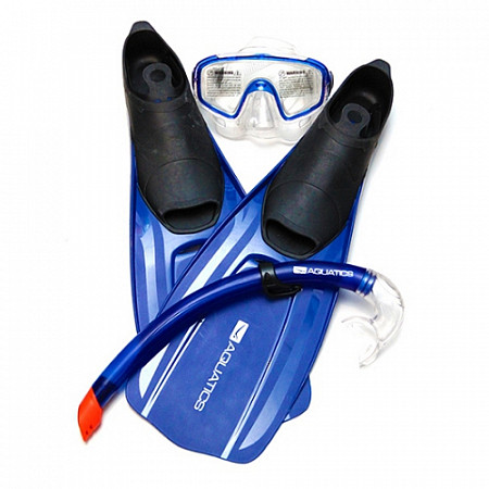Комплект для плавания Aquatics Pacifica (маска, трубка, ласты) 190003