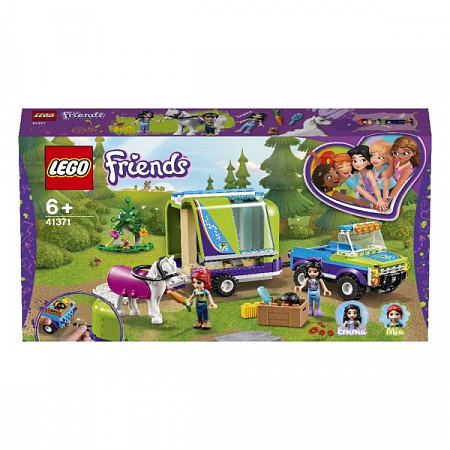 На картинке изображен Конструктор LEGO Friends Трейлер для лошадки Мии 41371 Конструктор LEGO Friends Трейлер для лошадки Мии 41371