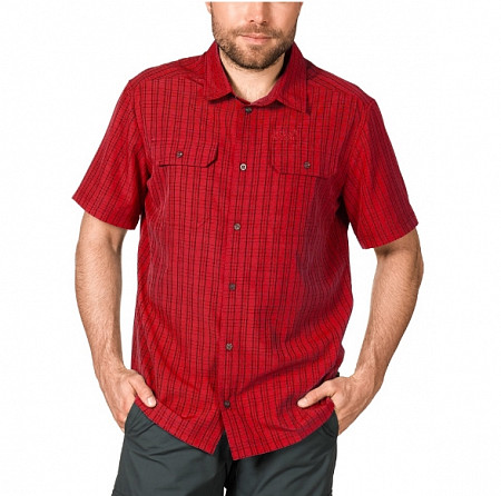 Рубашка мужская Jack Wolfskin Thompson Shirt Men red