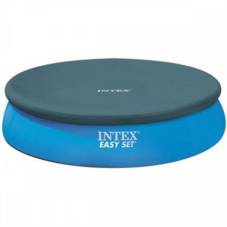 На картинке изображен Тент-чехол для бассейна Intex Easy Set 28020/58939 (244см) Тент-чехол для бассейна Intex Easy Set 28020/58939 (244см)