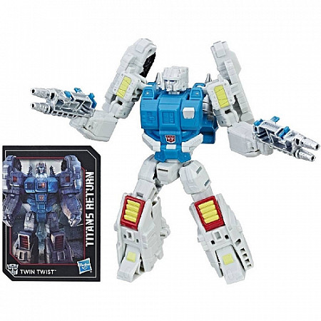 Трансформер Transformers Дженерэйшнс Титаны Дэлюкс Flameout & Twin Twist (B7762)