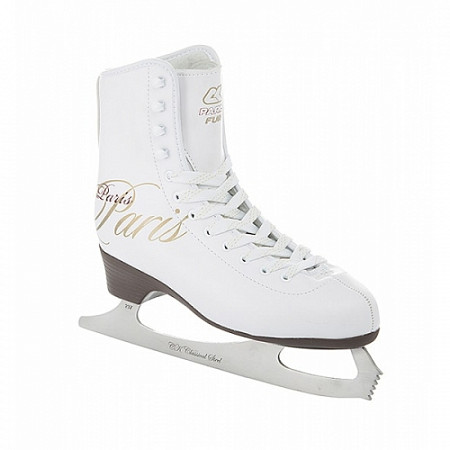 Коньки фигурные Спортивная коллекция Paris Lux Fur с подсветкой