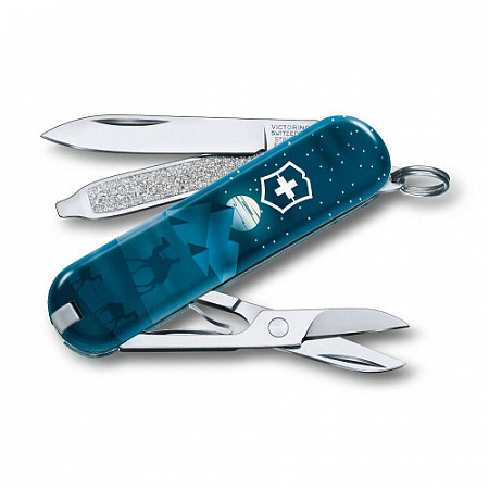 На картинке изображен Нож перочинный Victorinox Classic Great Pyramids 58 мм 7 функций 0.6223.L1805 Нож перочинный Victorinox Classic Great Pyramids 58 мм 7 функций 0.6223.L1805