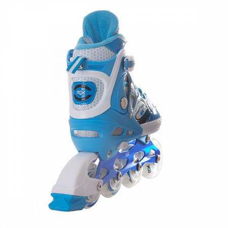 Раздвижные роликовые коньки RGX Sonic Blue (светящиеся колеса)