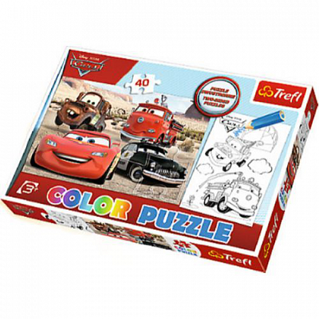 Пазл двусторонний Тачки 2 В пустыне 36514