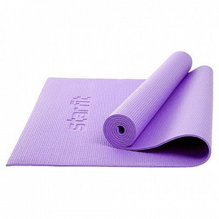 Гимнастический коврик для йоги, фитнеса Starfit FM-104 PVC purple (183x61x0,8)