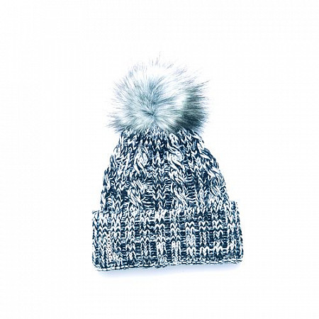 На картинке изображен Шапка женская SportCool 144/6 Black/White Шапка женская SportCool 144/6 Black/White