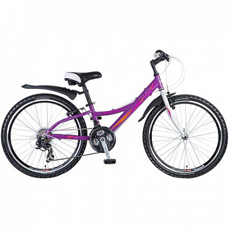 На картинке изображен Велосипед Novatrack Lady 24" (2016) Violet Велосипед Novatrack Lady 24" (2016) Violet