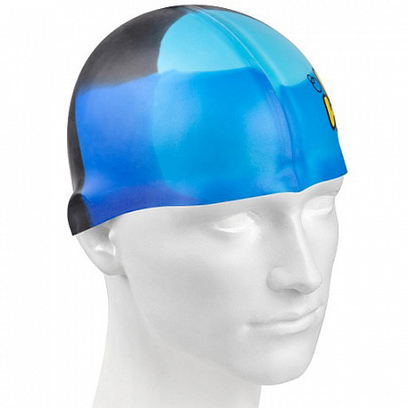 Шапочка для бассейна (плавания) детская Mad Wave Multy Junior blue