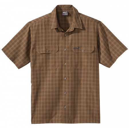 Рубашка мужская Jack Wolfskin Tumbleweed brown