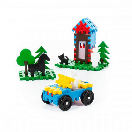 Конструктор Полесье Семья 235 элементов в мешке 0927