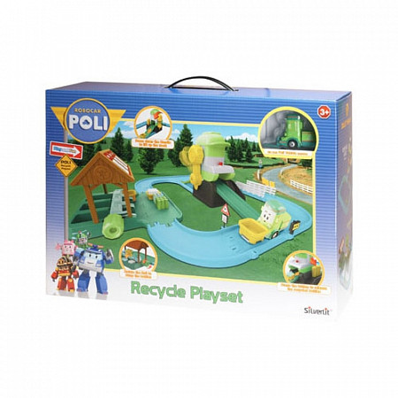 На картинке изображен Игрушка Robocar Poli Перерабатывающая станция (металлическая фигурка Клини в комплекте) 55х50 см 83155 Игрушка Robocar Poli Перерабатывающая станция (металлическая фигурка Клини в комплекте) 55х50 см 83155