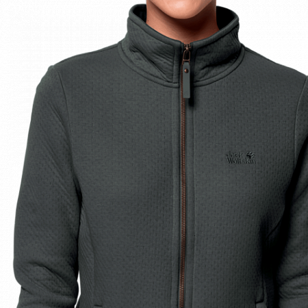 Джемпер женский Jack Wolfskin Natori Jacket W greenish grey