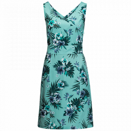 Платье женское Jack Wolfskin Wahia Tropical Dress aqua all over