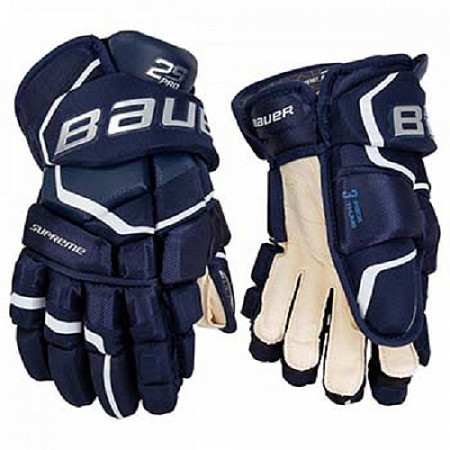 На картинке изображен Перчатки хоккейные Bauer Supreme 2S Pro S19 navy Перчатки хоккейные Bauer Supreme 2S Pro S19 navy