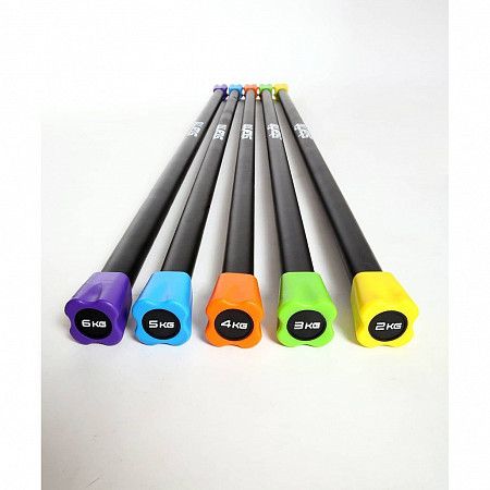 Бодибар Starfit BB-301 неопреновый 5 кг black/blue