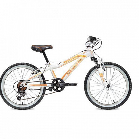 На картинке изображен Велосипед Stinger Fiona 20" (2018) White Велосипед Stinger Fiona 20" (2018) White