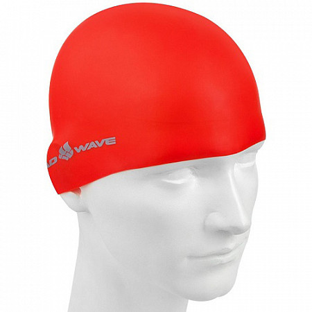 Шапочка для бассейна (плавания) взрослая Mad Wave Intensive red
